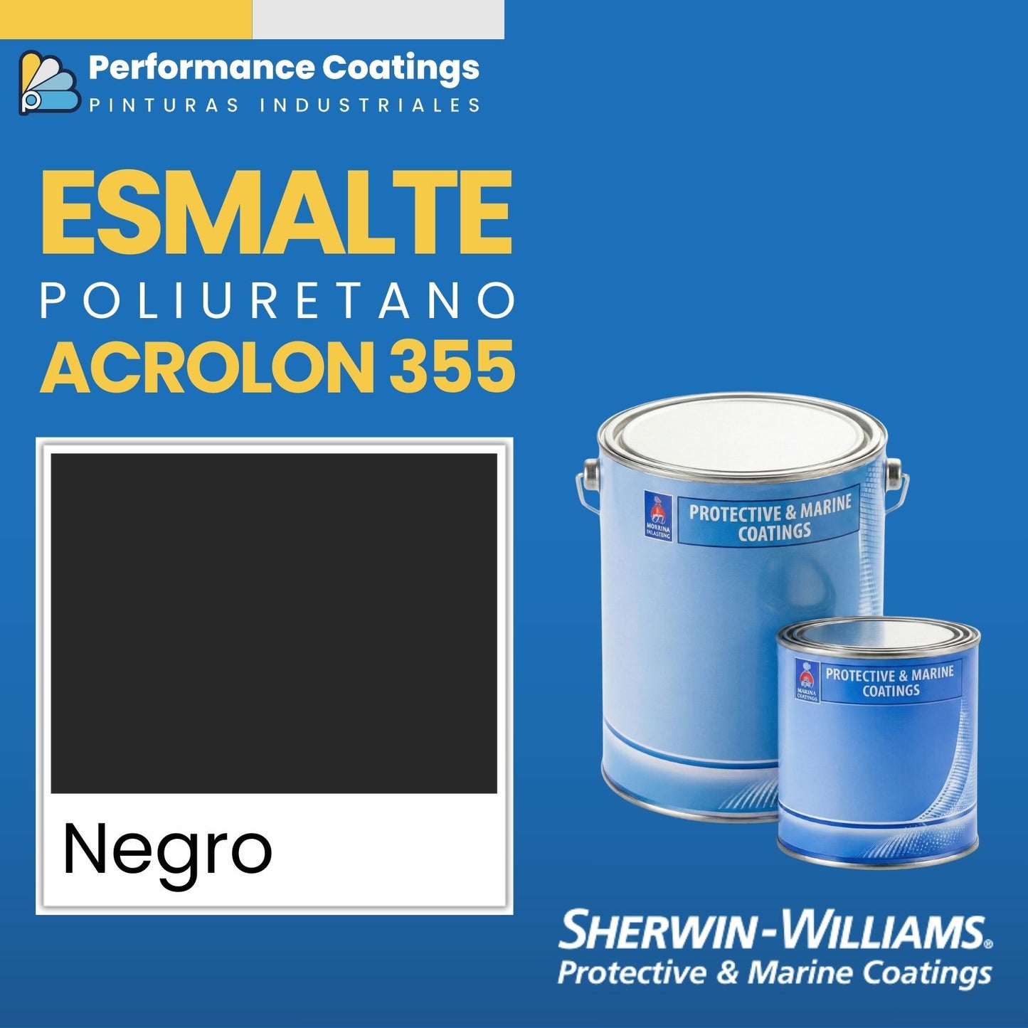 ACROLON® 355 / SUMATANE® 355 | Sherwin Williams – Poliuretano Acrílico Alifático (2K, kit incluye catalizador)