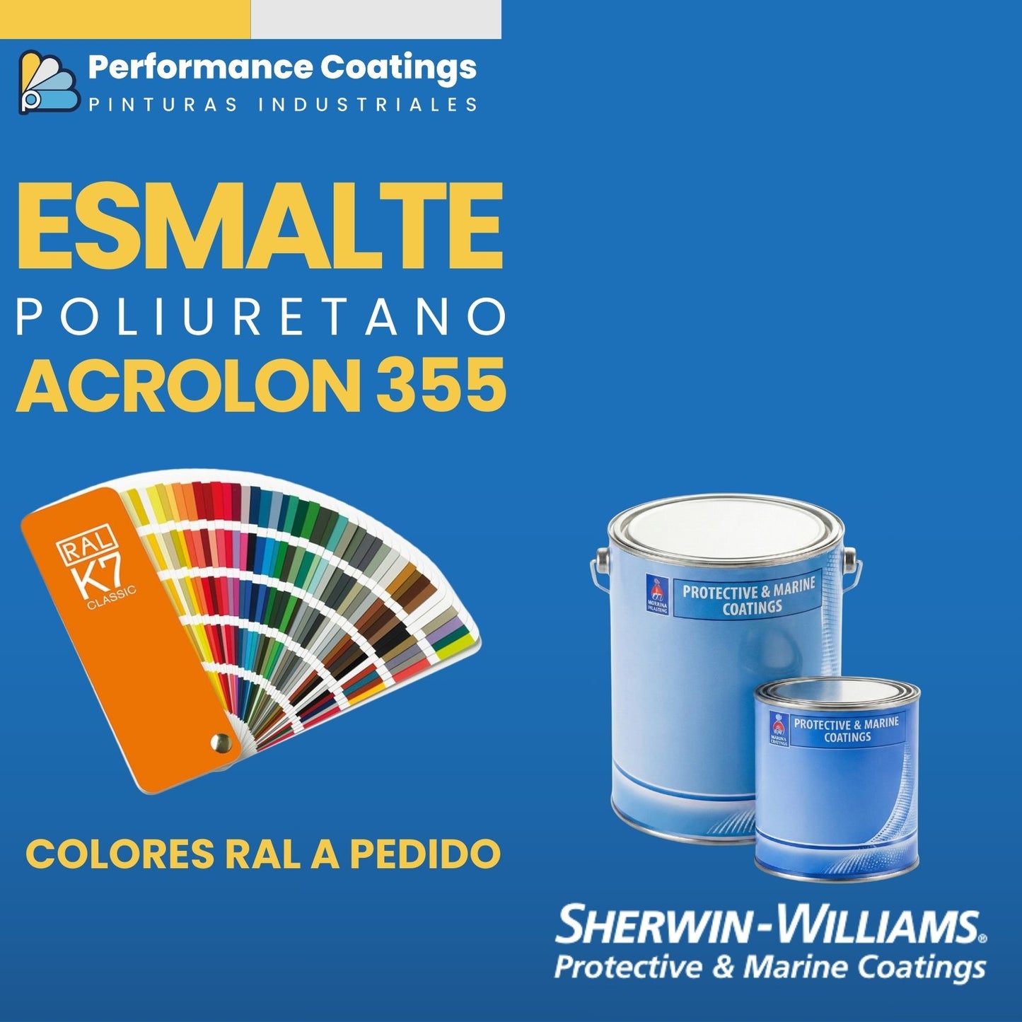 ACROLON® 355 / SUMATANE® 355 | Sherwin Williams – Poliuretano Acrílico Alifático (2K, kit incluye catalizador)
