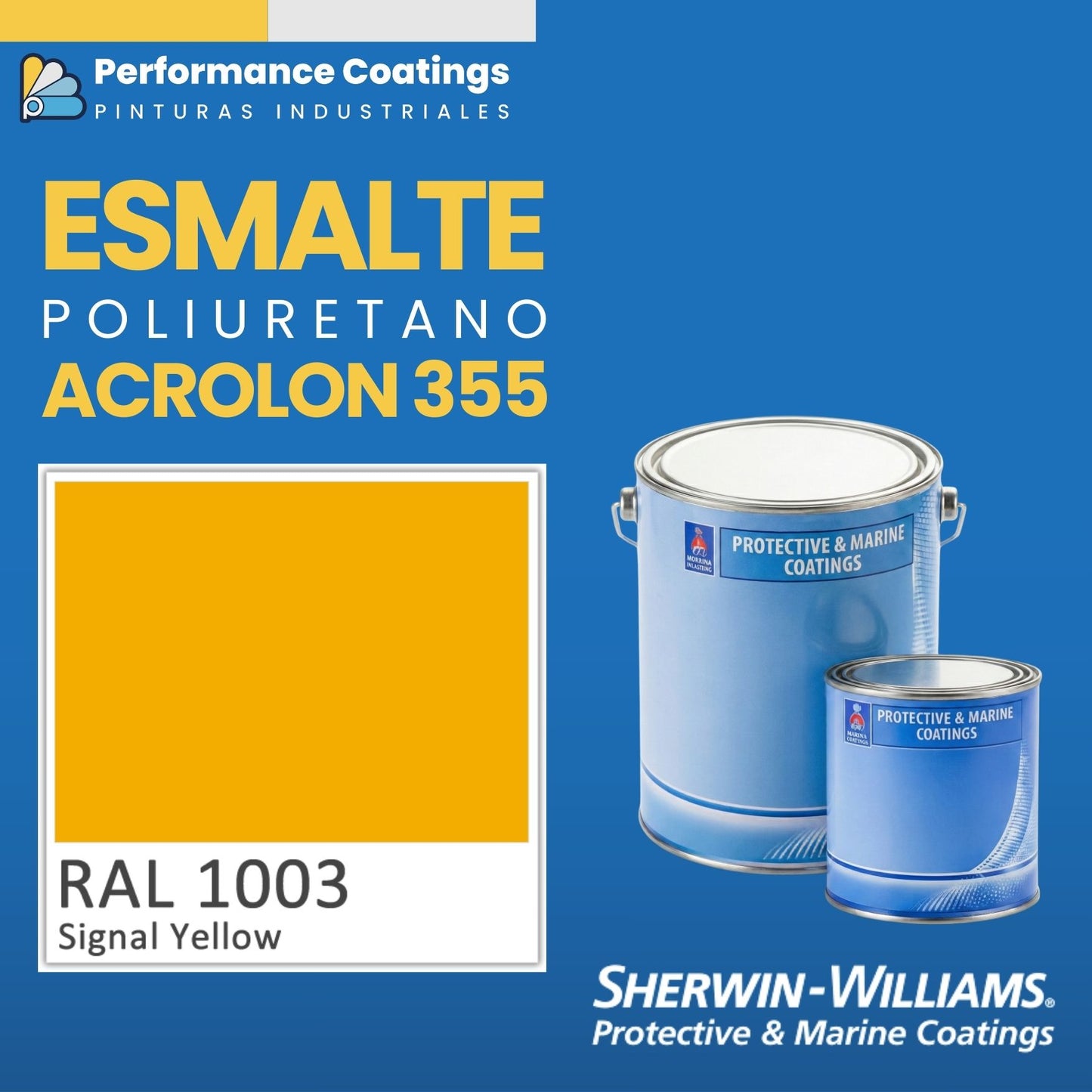ACROLON® 355 / SUMATANE® 355 | Sherwin Williams – Poliuretano Acrílico Alifático (2K, kit incluye catalizador)