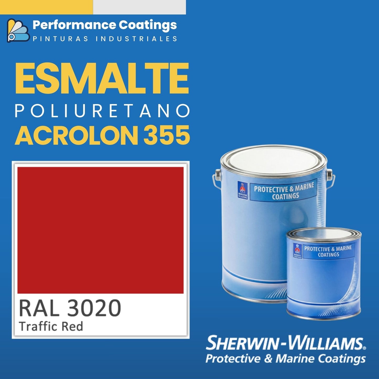 ACROLON® 355 / SUMATANE® 355 | Sherwin Williams – Poliuretano Acrílico Alifático (2K, kit incluye catalizador)