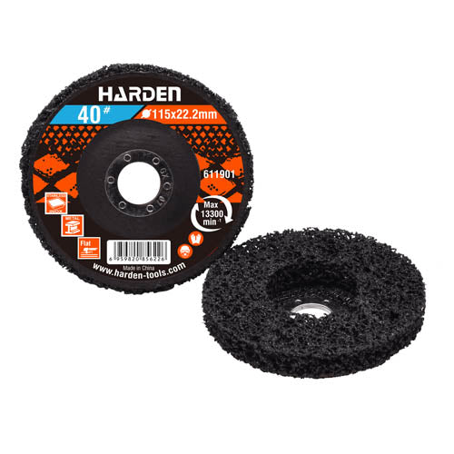 115 × 22.2 mm disco abrasivo de fibra Harden - fotografía referencial de familia