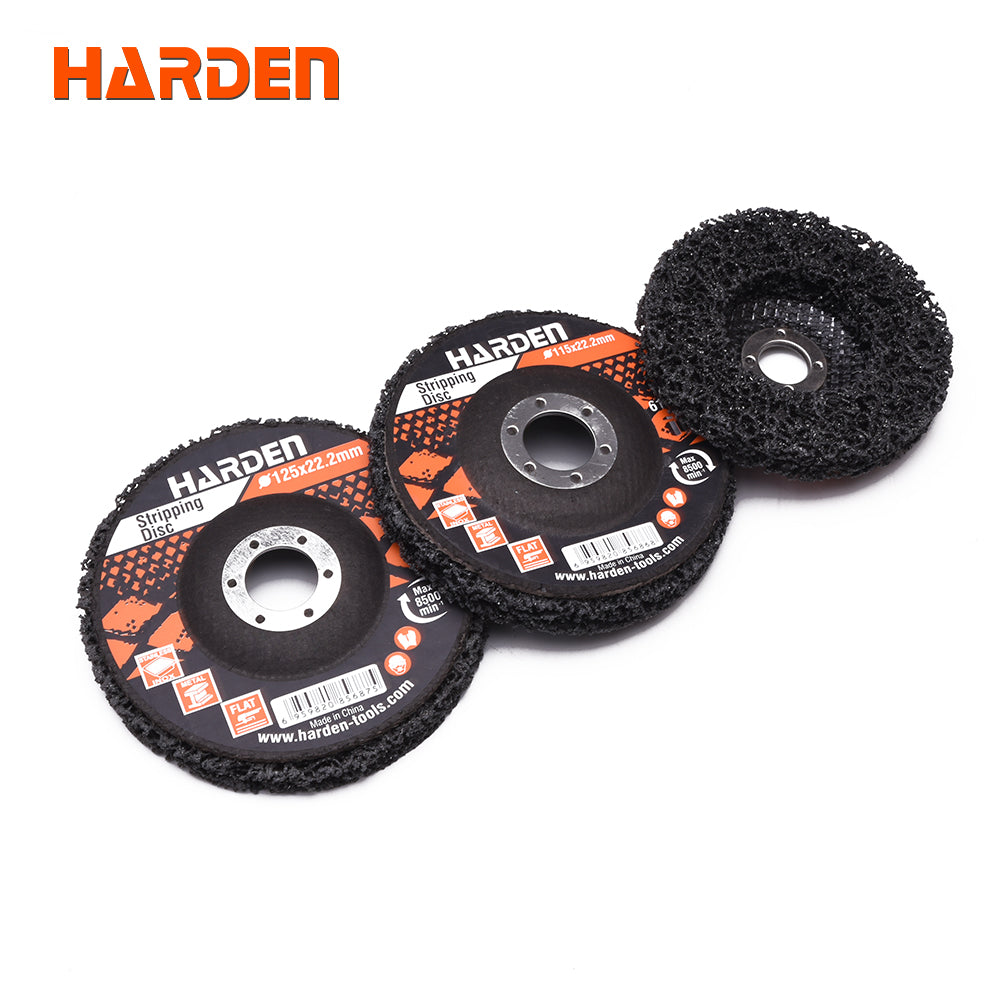 115 × 22.2 mm disco abrasivo de fibra Harden - fotografía referencial de familia
