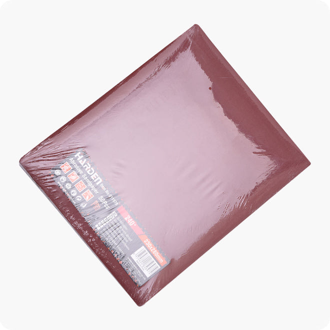 50 piezas 230 × 280 mm × 240# lija tela óxido de aluminio